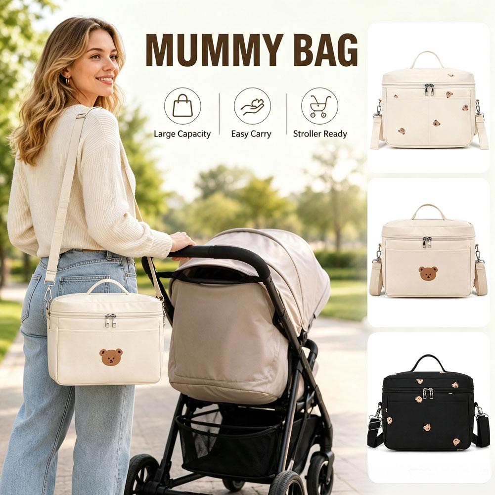 حقيبة تبريد زجاجات على شكل دب  - مراجعة Backpack Diaper Bag وسعره