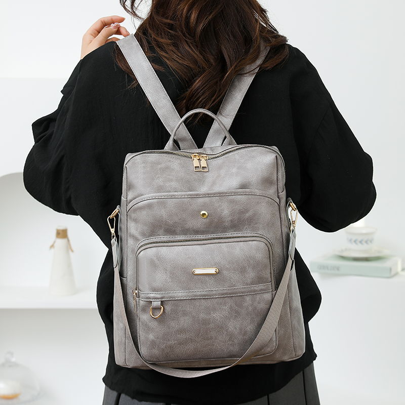 حقيبة ظهر نسائية عصرية من البو - مراجعة Leather Backpack Vintage وسعره