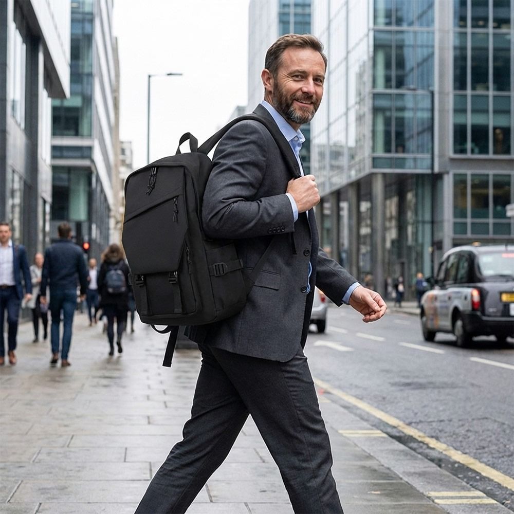 حقيبة ظهر رجالية أنيقة للأعمال - مراجعة Canvas Backpack Casual وسعره