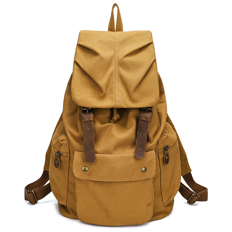حقيبة ظهر قماشية كبيرة السعة،  - مراجعة Canvas Backpack Casual وسعره