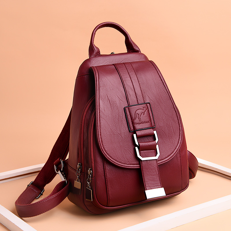 حقائب ظهر جلدية للنساء ، حقيبة - مراجعة Leather Backpack Vintage وسعره