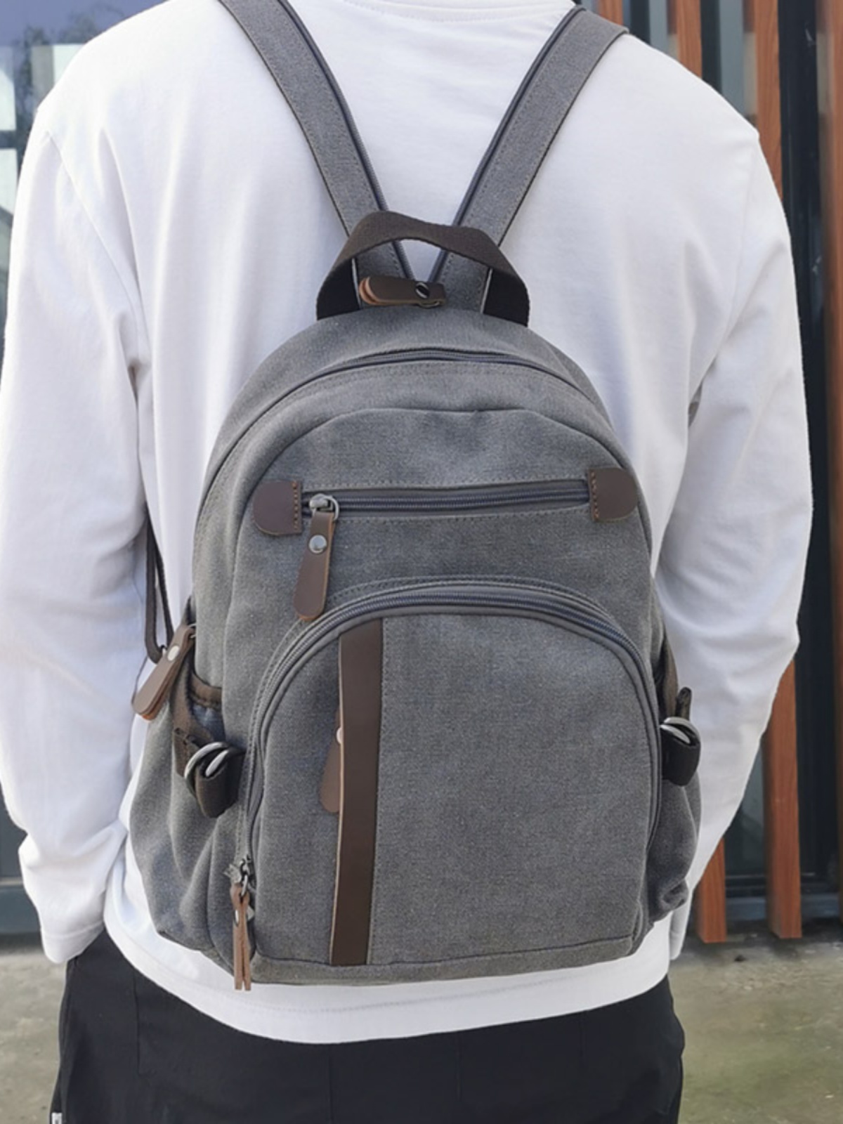 حقيبة ظهر قماشية صغيرة للرجال، - مراجعة Canvas Backpack Casual وسعره